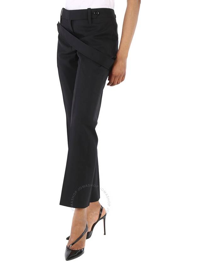 Burberry Ladies Black Wool Trousers, Brand Size 12 (US Size 10) - BURBERRY - BALAAN 3