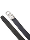 Reversible Adjustable Gancini Belt Black - SALVATORE FERRAGAMO - BALAAN 5