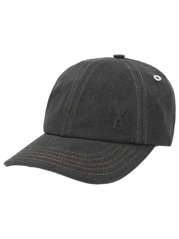 Cotton Twill Ball Cap Black - AMI - BALAAN 5