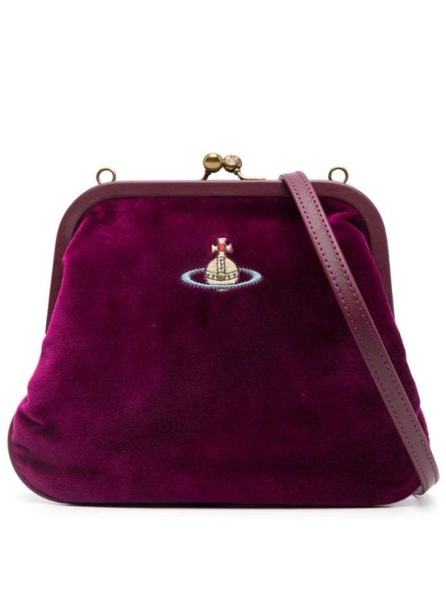 Velvet Shoulder Bag Purple - VIVIENNE WESTWOOD - BALAAN 1