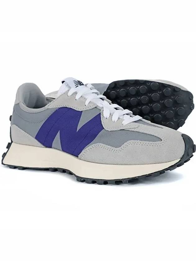 327 Low Top Sneakers Grey Purple - NEW BALANCE - BALAAN 3