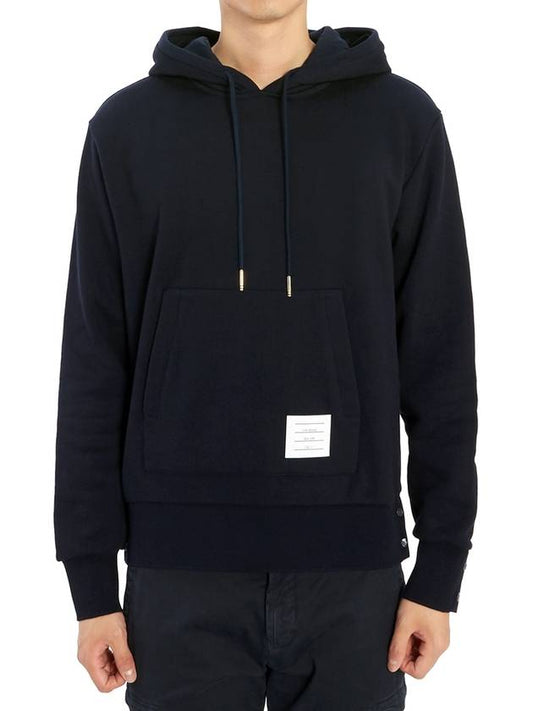 Men's Center Back Stripe Logo Patch Hoodie Navy - THOM BROWNE - BALAAN 2