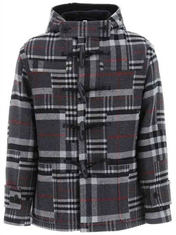 checked duffel coat - BURBERRY - BALAAN 1