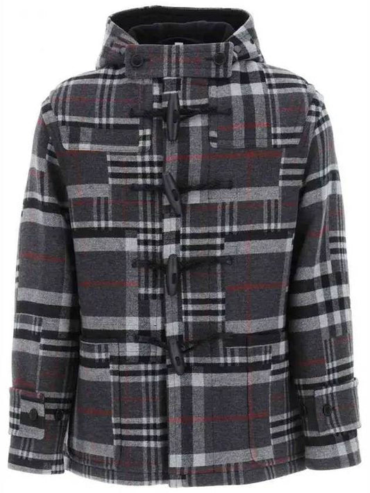 checked duffel coat - BURBERRY - BALAAN.