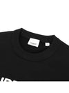 Front Logo Print Sweatshirt Black - BURBERRY - BALAAN 6