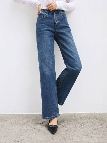 Madre straight wide denim pants - MONO AT.D - BALAAN 1