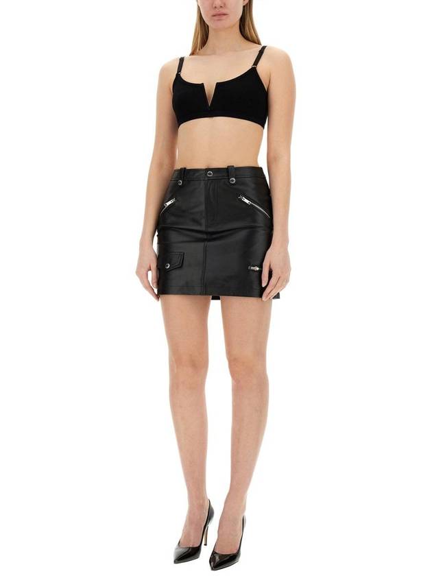 Skirt 37043716 0555 BLACK - MOSCHINO - BALAAN 3