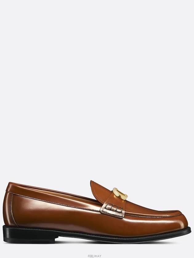 Granville CD Logo Leather Loafers Middle Brown - DIOR - BALAAN 4