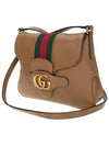 Double G Web Small Shoulder Bag Brown - GUCCI - BALAAN.