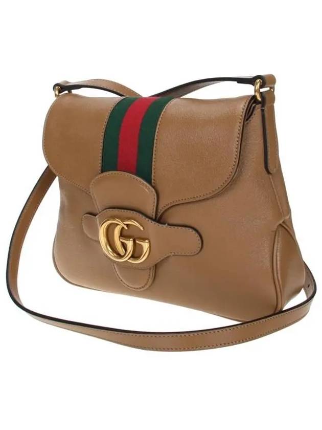 Double G Web Small Shoulder Bag Brown - GUCCI - BALAAN 3