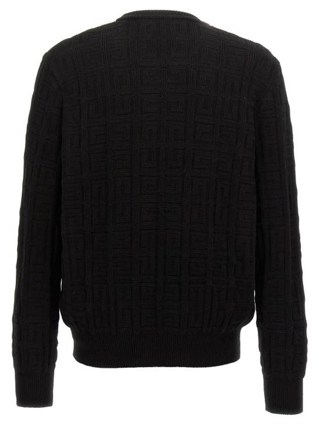 4G Pattern Cotton Knit Top Black - GIVENCHY - BALAAN 3