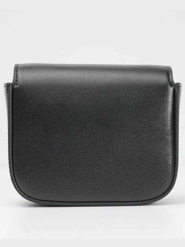 Triomphe Small Shiny Calfskin Cross Bag Black - CELINE - BALAAN 3