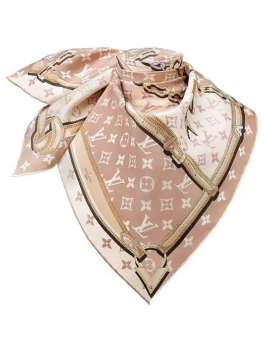 Monogram Confidential Square 90 Scarf Dune - LOUIS VUITTON - BALAAN 2