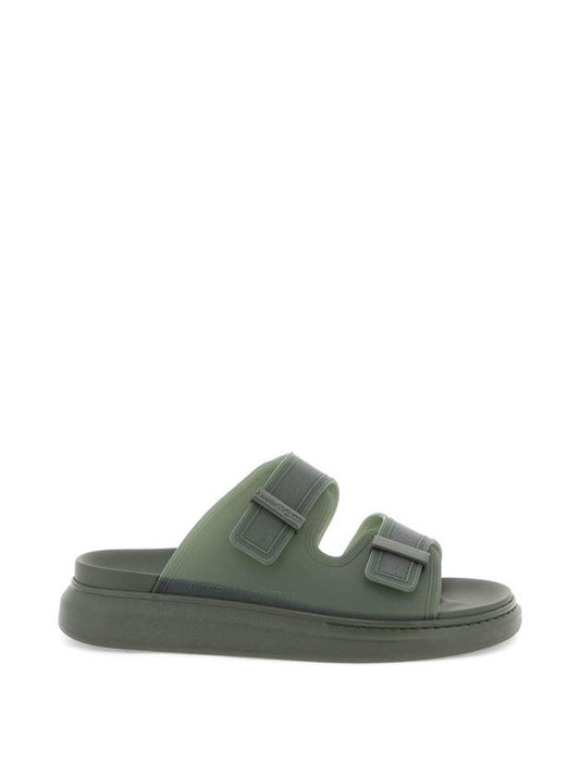 Hybrid Rubber Sandals Khaki - ALEXANDER MCQUEEN - BALAAN 1