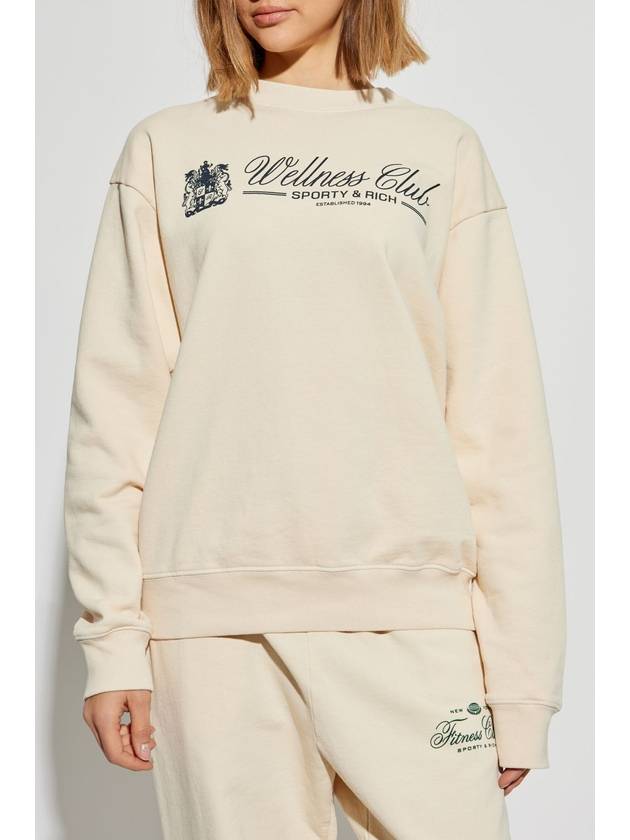 Sporty & Rich Sweatshirt From The Wellness Club Collection, Unisex, Cream - SPORTY & RICH - BALAAN 3