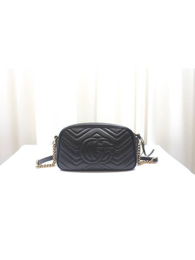 GG Marmont Small Matelasse Black Shoulder Bag 447632 - GUCCI - BALAAN 4