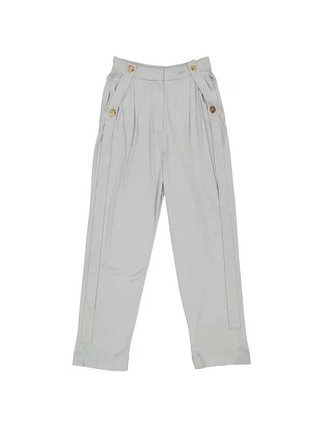 Women's Heather Melange Jersey Tailored Straight Pants Gray - BURBERRY - BALAAN 1