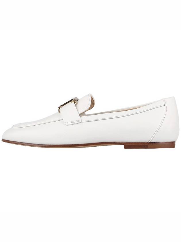 T Timeless Leather Loafers White - TOD'S - BALAAN 4