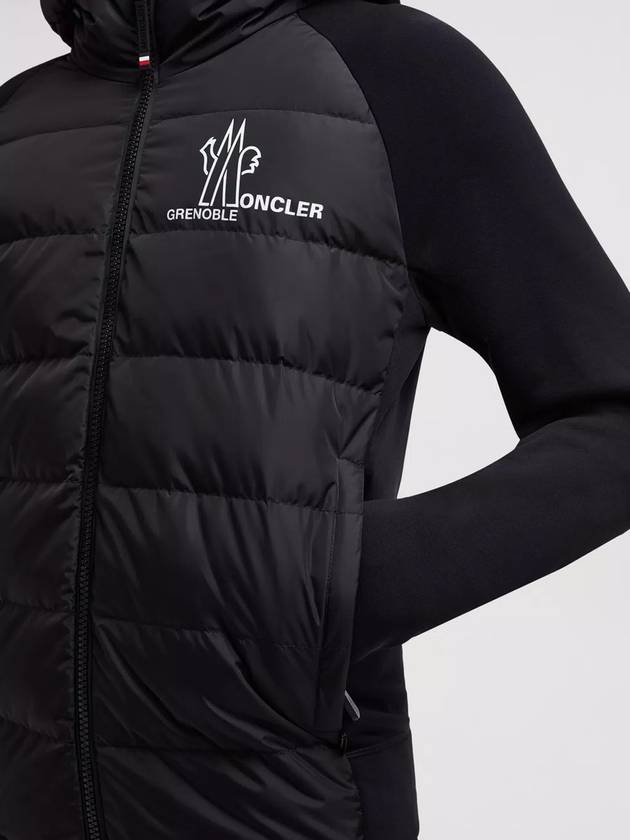 Grenoble Padded Zip-Up Hoodie Black - MONCLER - BALAAN 4