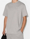 Classic Logo Cotton Short Sleeve T-Shirt Grey - Y-3 - BALAAN 5