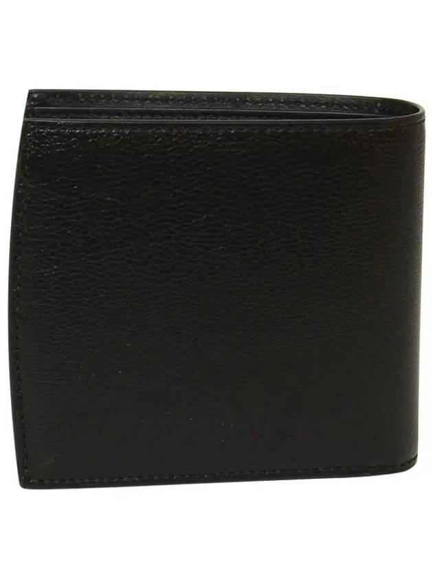 Bifold 8cc Leather Half Wallet Black - BALLY - BALAAN 3