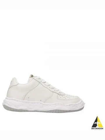 24 A07FW702 white WAYNE leather low sneakers - MIHARA YASUHIRO - BALAAN 1