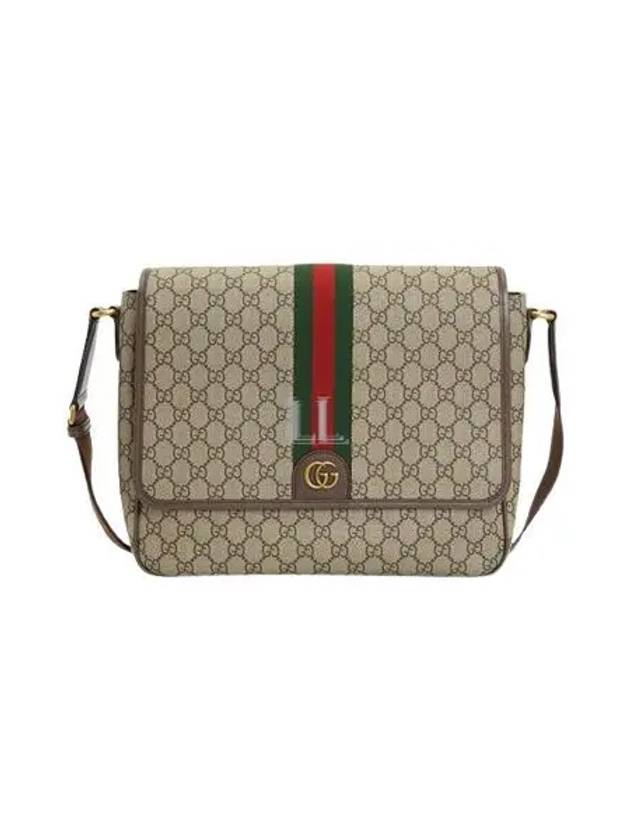 Men's Ophidia GG Cross Bag Beige Ebony - GUCCI - BALAAN 2