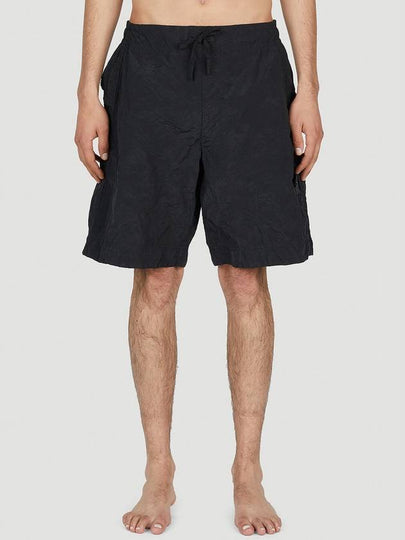 Shadow Project Hidden Badge Swim Shorts Black - STONE ISLAND - BALAAN 2