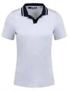 Women's Sammy Short Sleeve Polo Shirt Cloud White - J.LINDEBERG - BALAAN 2