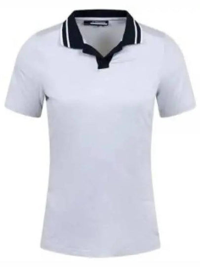 Women's Sammy Short Sleeve Polo Shirt Cloud White - J.LINDEBERG - BALAAN 2