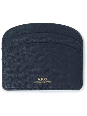 Demi Lune Card Wallet Navy - A.P.C. - BALAAN 1