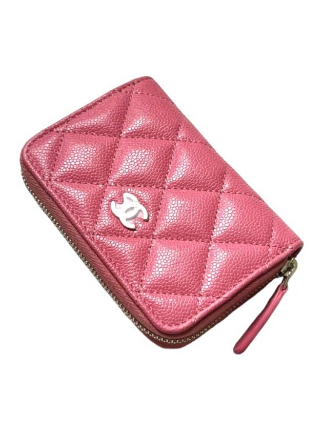 Classic caviar zipper card wallet pink AP0216 Kleotok - CHANEL - BALAAN 2