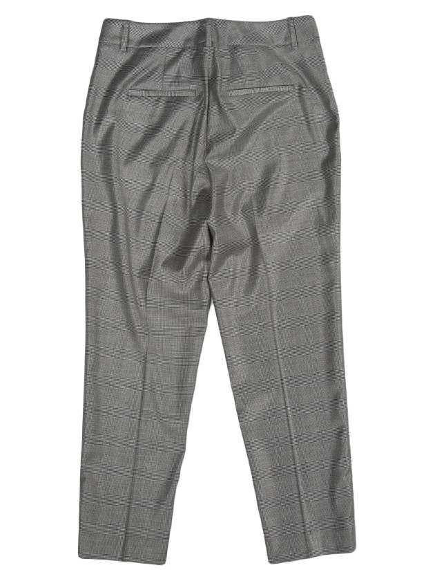 P04678 Gray Virgin Wool Check Pants - PESERICO - BALAAN 5