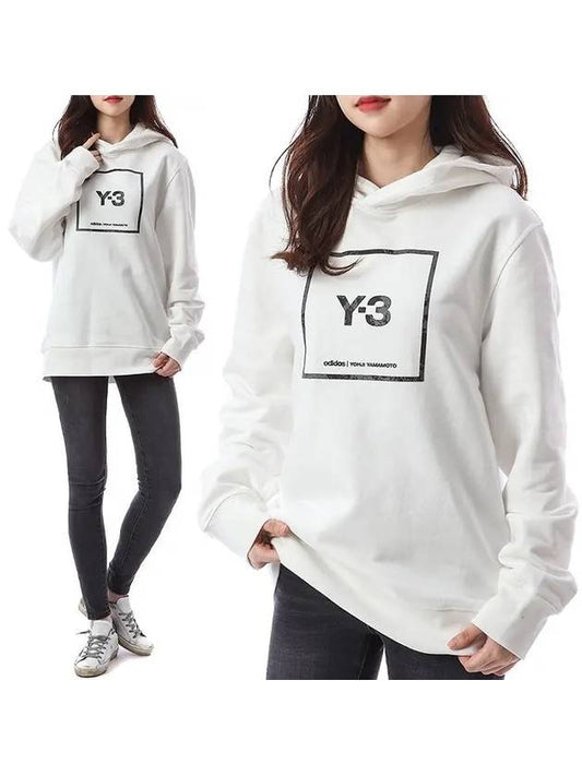 Y 3 Reflected Logo Women's Hooded Sweatshirt GV6054 - YOHJI YAMAMOTO - BALAAN 1
