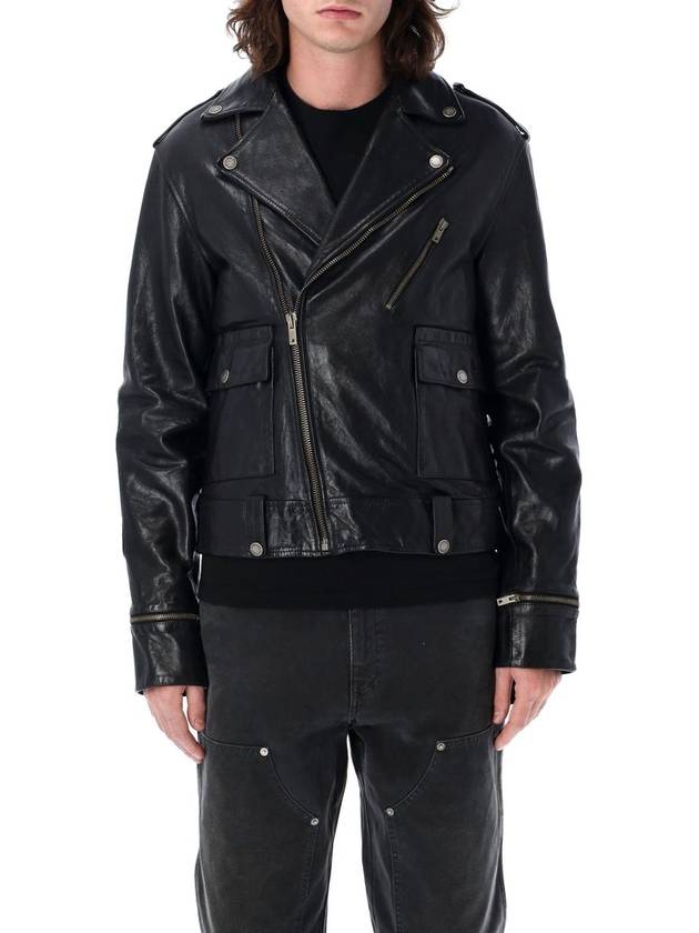 Golden Goose Leather Biker Jacket - GOLDEN GOOSE - BALAAN 1