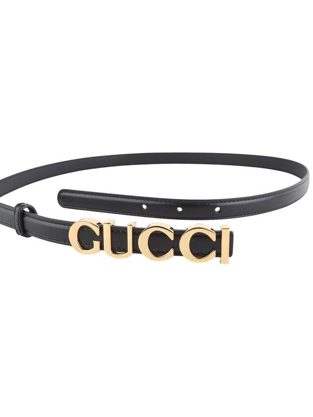 751602 Gold initial thin women s belt 80 32 33578Y - GUCCI - BALAAN 3