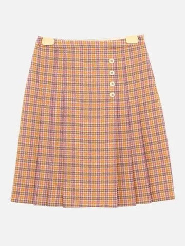 Kids English Logo Tab Check Girls Skirt 657900 XWAP2 7253 270396 1039211 - GUCCI - BALAAN 1