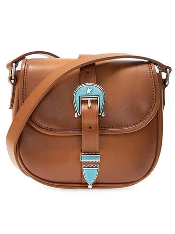 Rodeo Medium Leather Cross Bag Brown - GOLDEN GOOSE - BALAAN 1