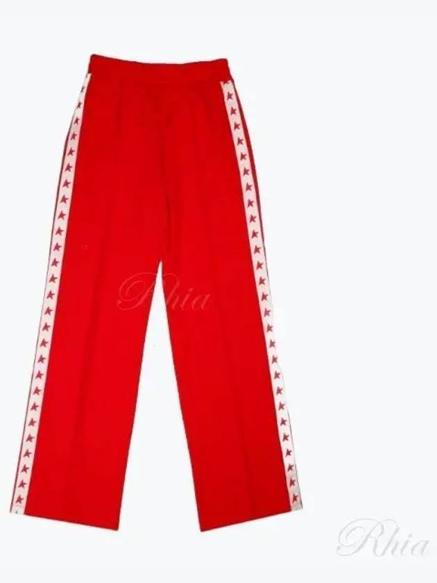 Side Star Logo Track Pants Red - GOLDEN GOOSE - BALAAN 2