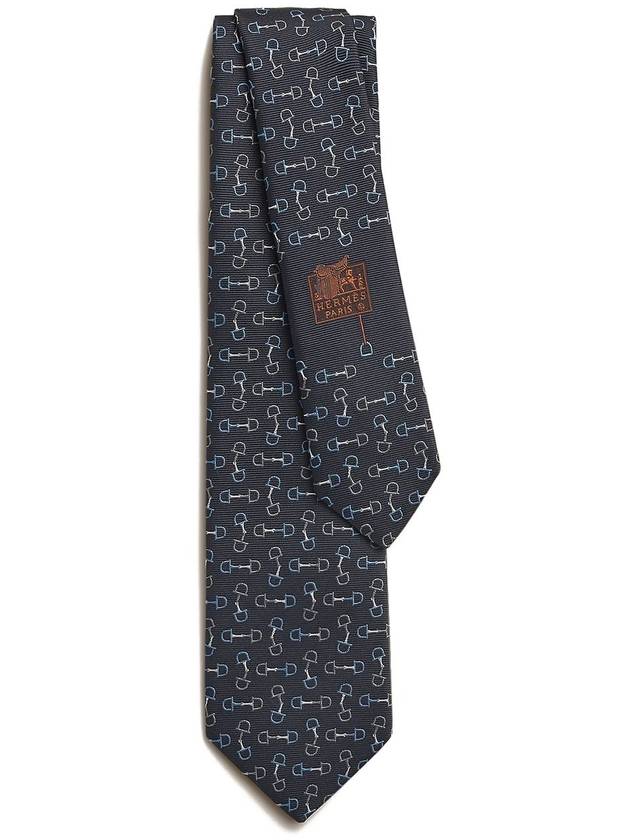 Mors Tricolore Tie Gris - HERMES - BALAAN 2