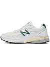 990v4 Made in USA White Green - NEW BALANCE - BALAAN 2