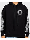 Hooded Horseshoe Floral Black - CHROME HEARTS - BALAAN 4