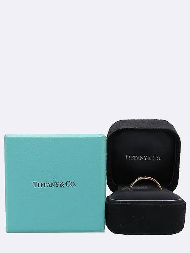 Tiffany 18K Gold Atlas Pierced 4 Point Brilliant Diamond Ring No 21 - TIFFANY & CO. - BALAAN 4