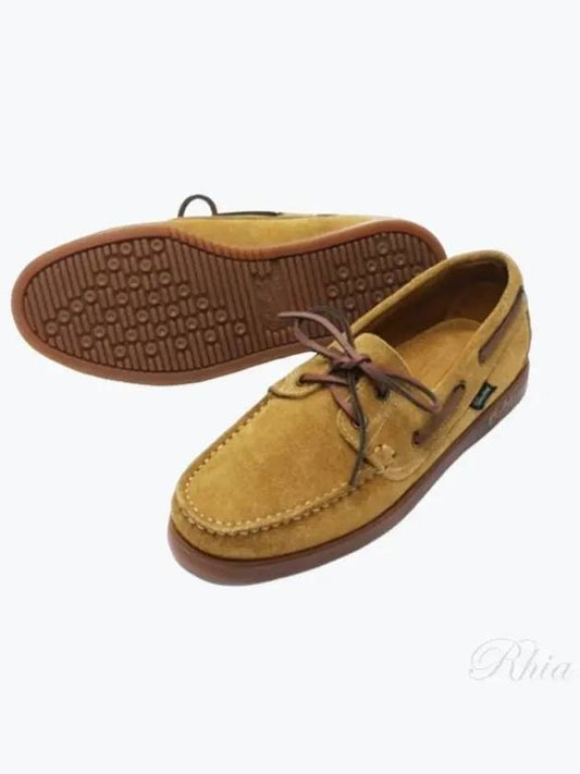 Bath Suede Boat Shoes Brown - PARABOOT - BALAAN 2