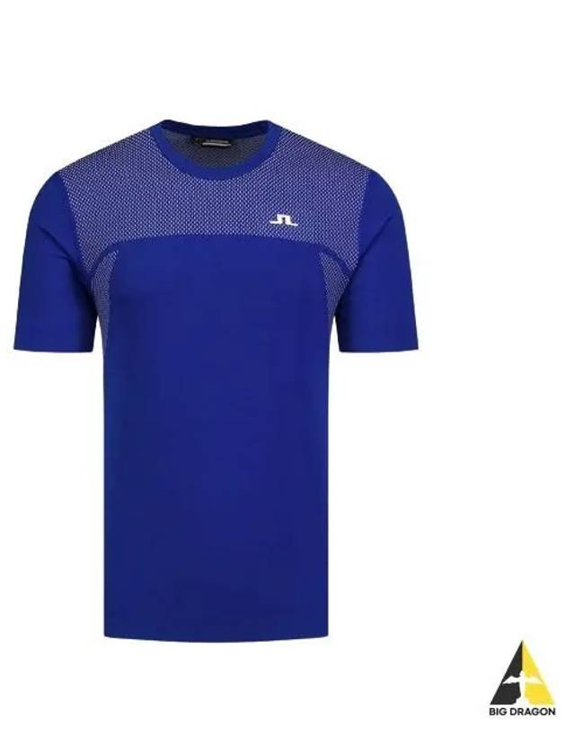 Kai Seamless Short Sleeve T-Shirt Blue - J.LINDEBERG - BALAAN 2