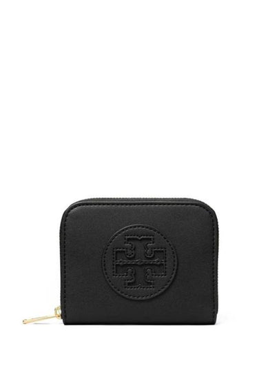 Ella Bio Small Zipper Card Wallet Black - TORY BURCH - BALAAN 2