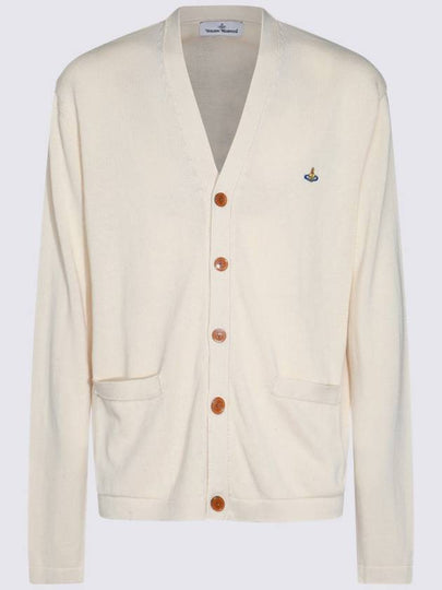 Embroidery Logo Cardigan Off White - VIVIENNE WESTWOOD - BALAAN 2