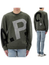 Pull Logo All Over Knit Top Green - A.P.C. - BALAAN 2