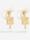 Tribales Miss Dior Resin Pearl Earrings Gold - DIOR - BALAAN 2