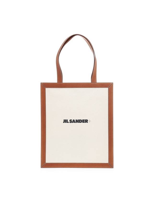 Logo Print Canvas Tote Bag Ivory - JIL SANDER - BALAAN 2